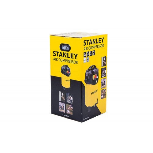 Compressore Aria Stanley 24 Lt Litri Verticale Compatto Elettrico Ruote Valvola