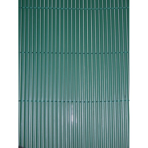 2 Arella Doppia in Bamboo PVC Recinzione 3x2 Ombreggiante Verde Plastica