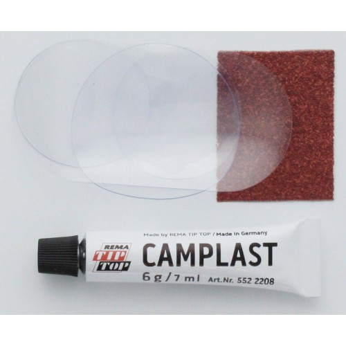 Kit Tip Top Riparazione Gommoni Tende Plastica Gonfiabili Foratura con Cemento