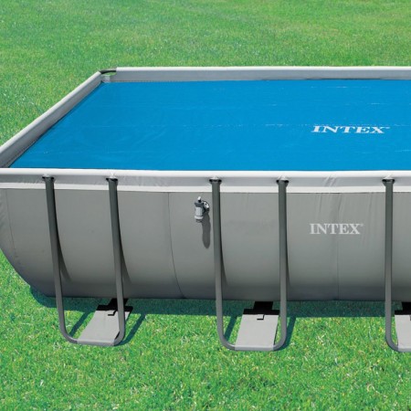 Copri Piscina Telo Termico 488x244 Rettangolare Copertura Intex Frame Solare