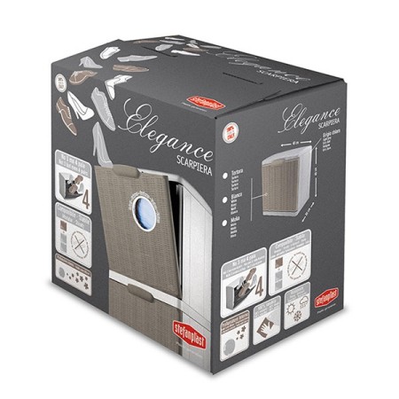 Scarpiera in Plastica Modulare Slim Salvaspazio Ingresso Mobile Porta Scarpe 