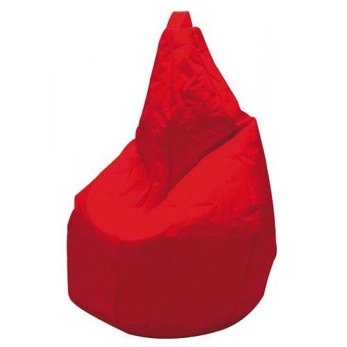 Pouf Poltrona Seduta Rosso 80x120 Sacco Cuscino Poggiapiedi da Esterno Giardino