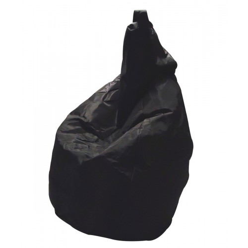 Pouf Poltrona Nero Seduta 80x120 Sacco Cuscino Poggiapiedi da Letto Giardino