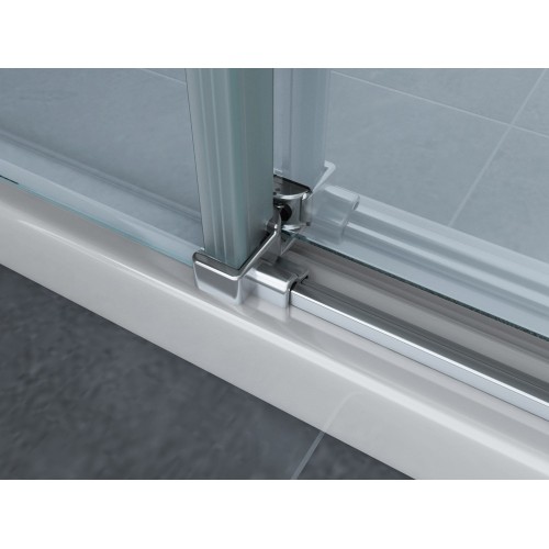 Box Doccia 80x80 90x90 8 mm 2 Ante Scorrevole Tondo Circolare in Vetro Cristallo
