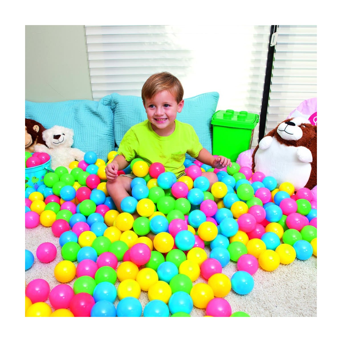 100 palline colorate per piscina - 22061774
