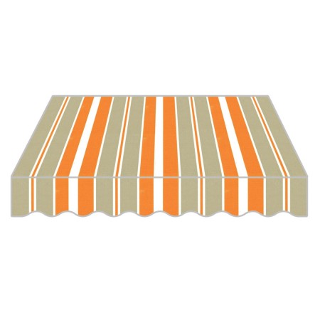 Tenda da Sole a Caduta Arancione 200x250 con Bracci Balcone per Esterno Parasole