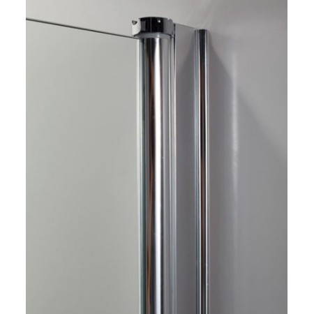 Sopravasca in Vetro 5 mm 86x140 Cristallo Box Parete Vasca da Bagno Cromo Doccia