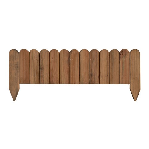 Steccato Bordura Aiuola 120 cm da Giardino Recinzione Staccionata In Legno Pino