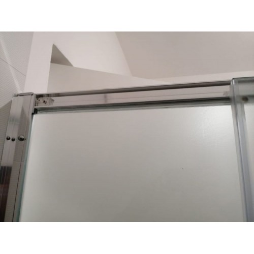 Box Doccia Angolare 6mm Opaco Anta Fissa Porta Scorrevole Anticalcare Cristallo