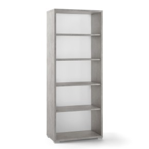 Mobile Libreria 70 Grigia 5 Ripiani a Giorno da Ufficio Scaffale Bambini Moderna