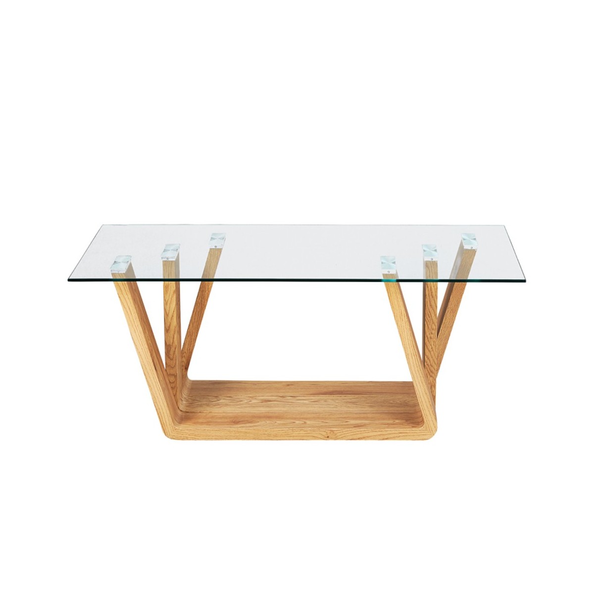 Produzione tavolini moderni da salotto in legno e vetro a Verona