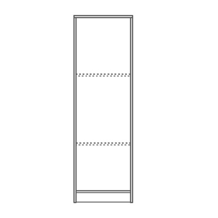 Armadio 1 Anta 150 Olmo Mobile con Ripiani Multiuso Bagno Salvaspazio Ufficio