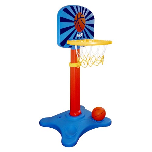 Tabellone da Basket Pallone Pompa Canestro per Bambini Regolabile Pallacanestro