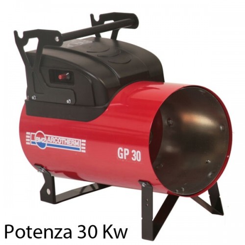 Generatore Aria Calda Gpl 30Kw Cannone a Gas Riscaldamento Termoventilatore 