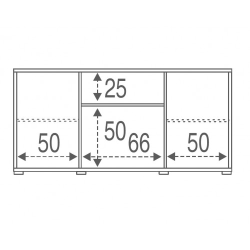 Mobile Madia 2 Ante 2 Cassetti Grigio Ossido Contenitore Buffet Credenza PortaTv