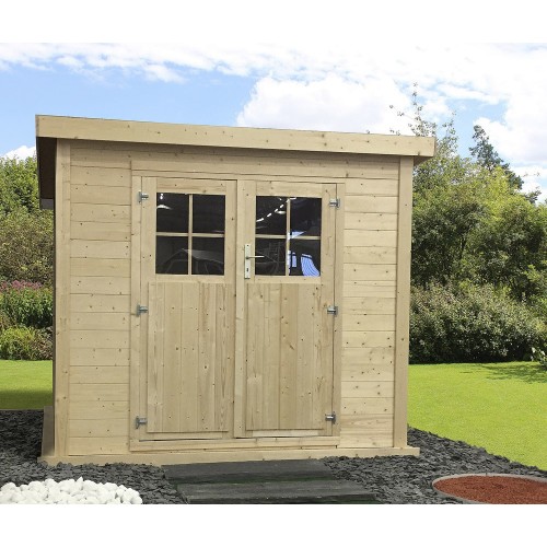 Casetta in Legno 250x250 Block House Massello 19 mm Ricovero Attrezzi Giardino