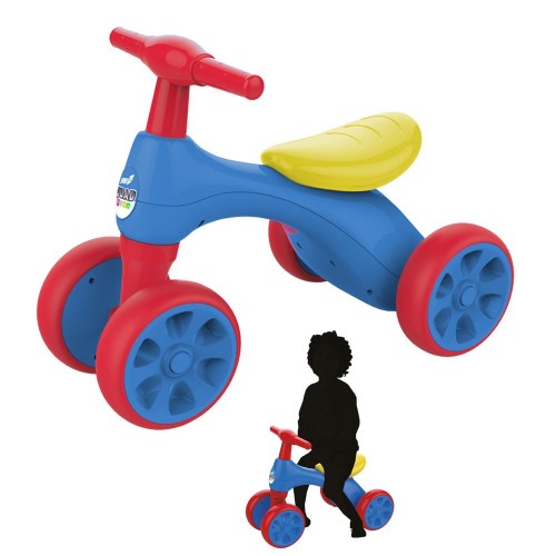 Quad Spinta 4 Ruote per Bambino Bici Pedagogica Gioco Cavalcabile Go Kart Bimbo