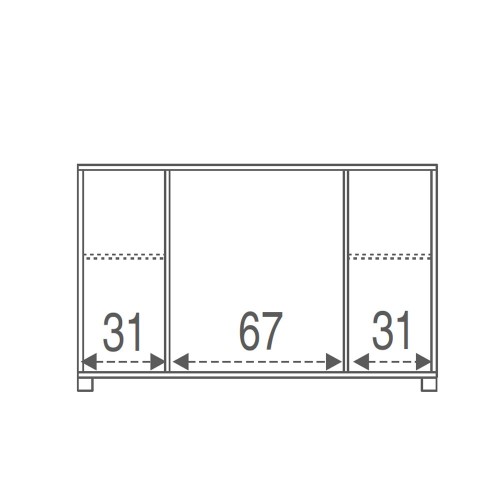 Mobile Credenza 2 Ante 4 Cassetti Grigio Cemento Beton Madia Contenitore Salotto