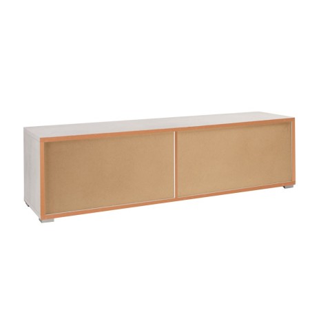 Mobile Moderno Porta TV 180 4 Cassetti Cemento Ossido Bianco da Soggiorno Basso