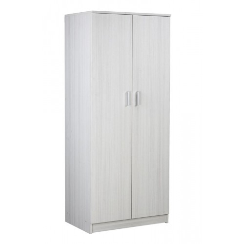 Armadio 180 h 2 Ante Appendiabiti Mobile con Ripiano da Ufficio Camera da Letto