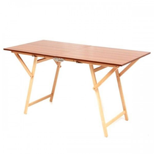 Tavolo salvaspazio, pieghevole, in legno di faggio