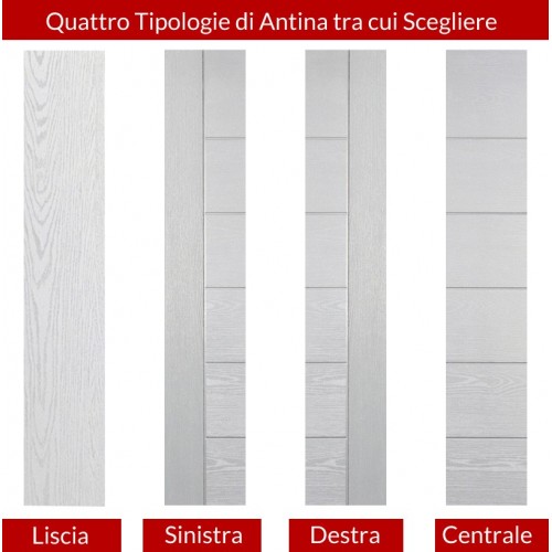 Porta Blindata Bianca Doppia Anta Portoncino da Esterno 2 Ante Portone Ingresso