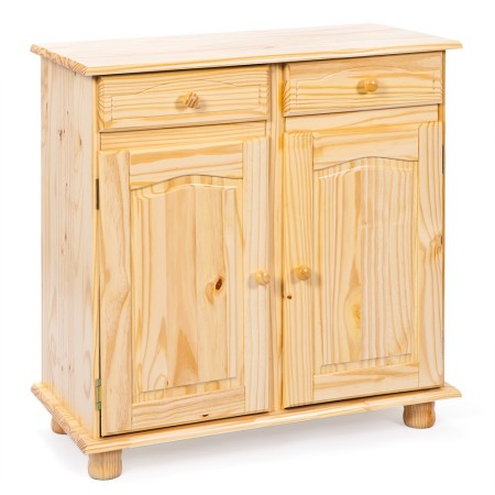 Mobile Credenza Pino 2 Ante 2 Cassetti Buffet Dispensa Soggiorno Cucina Rustico
