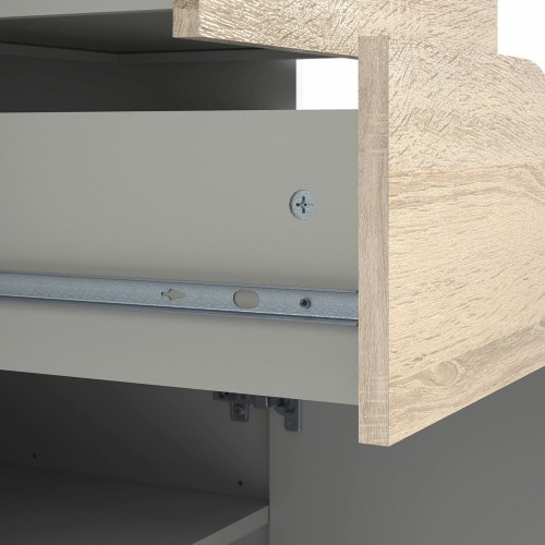 Credenza Bianca Moderna 2 Ante 3 Cassetti Rovere Mobile Madia Soggiorno Salotto