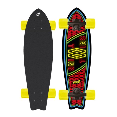 Tavola Piatta da Skateboard 70 Ruote 58 cm 100 kg Skate Completo Ragazzi Adulti