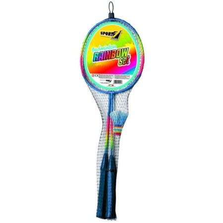 Set 2 Racchette Badminton con Pallina Volano EVA Tennis da Spieggia Racchettoni