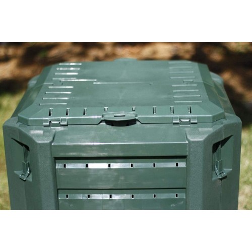 Verde Tidyard Compostiera Vermifuga a 4 Vassoi in HDPE Plastica 42 x 42 x 60 cm 