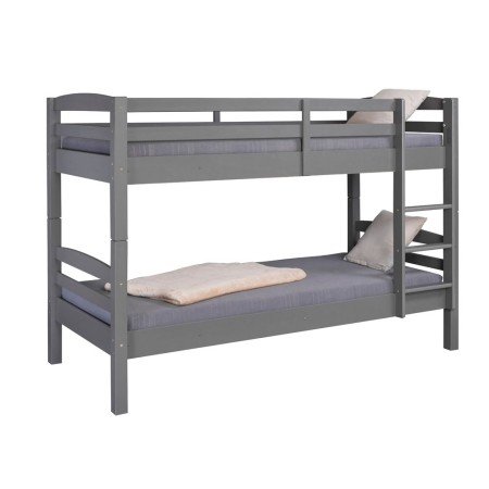2 Letti Singoli a Castello per Materasso 90x200 Rete a Doghe Cameretta Bambini