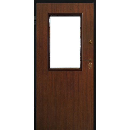Porta Blindata bianca con Vetro Pannello per Esterno e Grata Portone da Ingresso