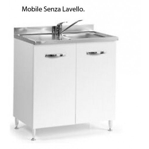 Mobile da cucina Sotto Lavello 2 Ante 80 cm Senza Lavello in Legno