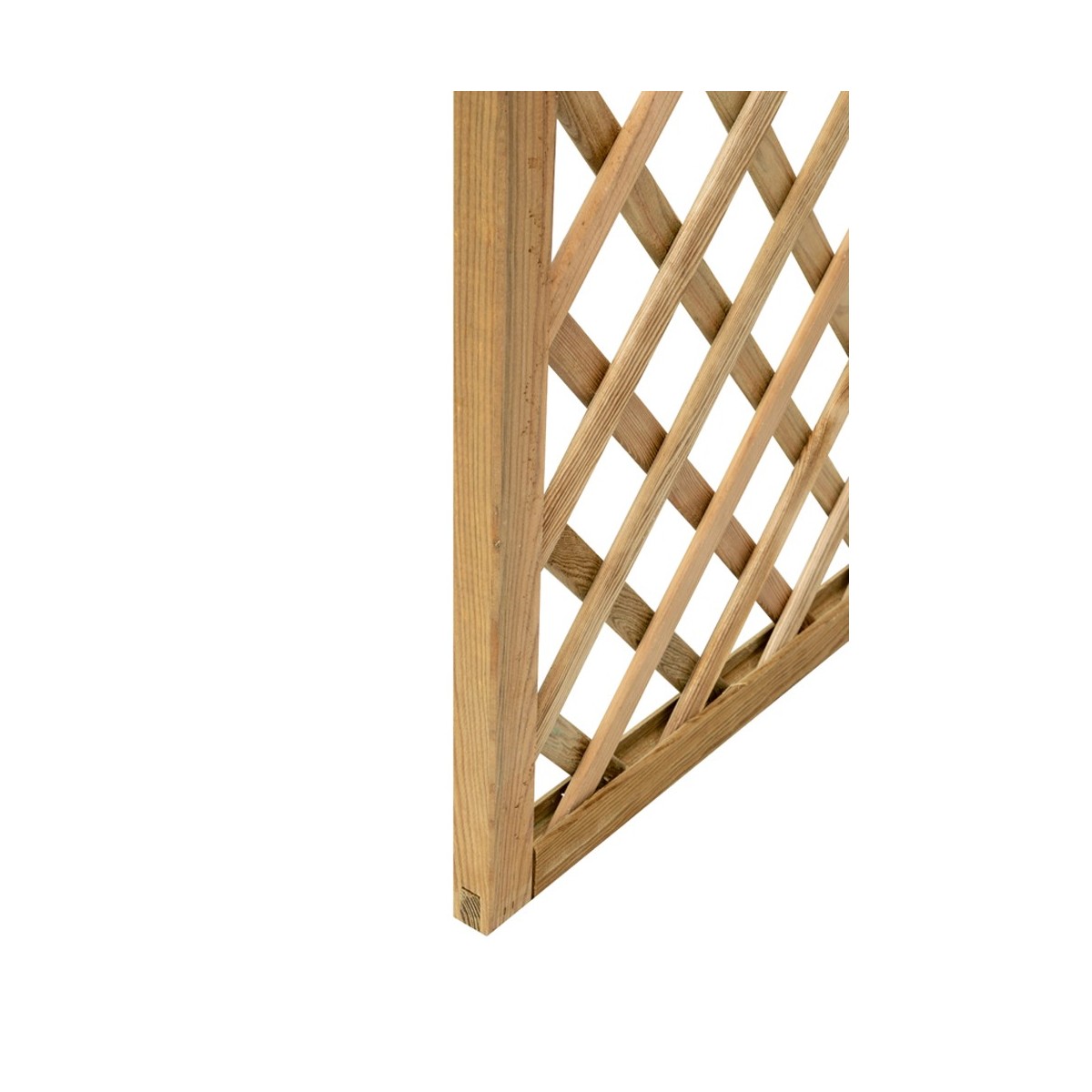 Grigliato Pannello 40x180 H Cm Steccato In Legno Da Terrazzo Giardino 