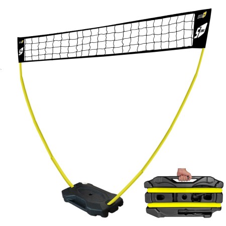 Set Rete Multisport Regolabile Pallavolo Beach Volley Zavorra Badminton Spiaggia