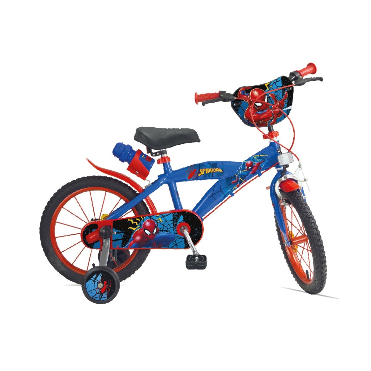 bici da bambino bici bimbo 14 spiderman anni 4-6 rossa blu