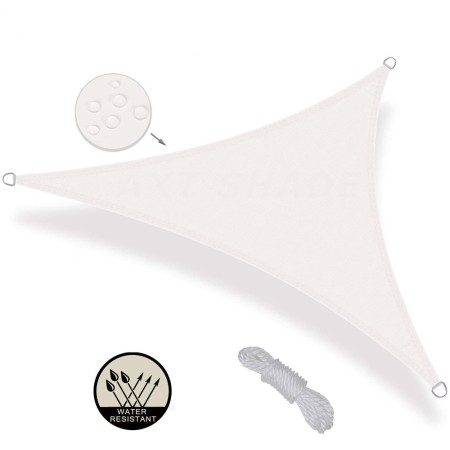 Vela Ombreggiante 3x3 Grigia Cenere Triangolare Tenda Parasole Giardino Esterno