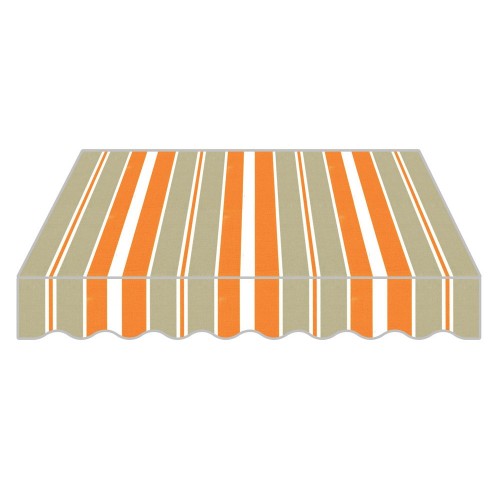 Tenda da Sole a Caduta 300x250 Arancione con Bracci Balcone per Esterno Parasole