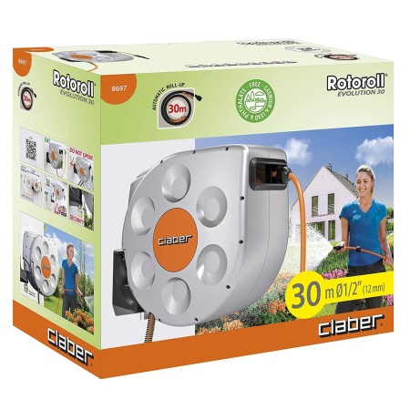 Avvolgitubo Automatico 30 a Muro da Parete Porta Tubo Acqua Giardino Innaffiare