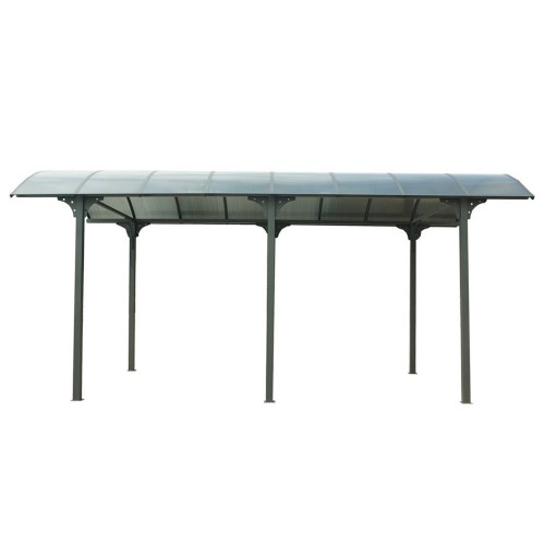 Carport in Alluminio 3.6x7.6 mt Policarbonato Posto Auto Tettoia Camper Furgoni