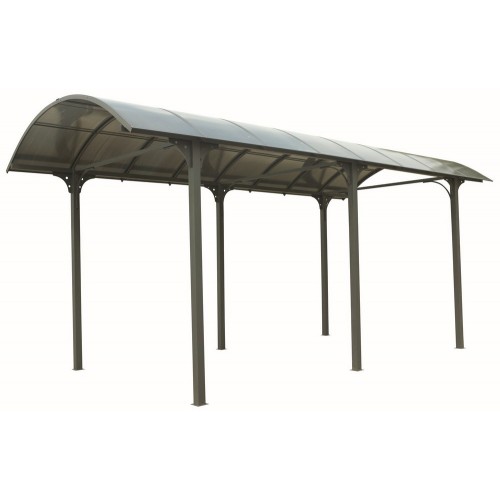 Carport in Alluminio 3.6x7.6 mt Policarbonato Posto Auto Tettoia Camper Furgoni