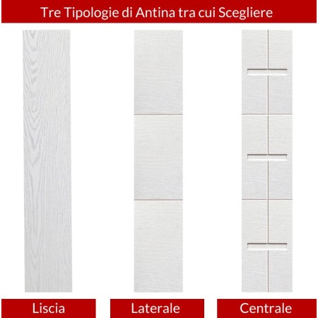 Portone Blindato Doppia Anta da Esterno con Pannello e Inserti in Alluminio