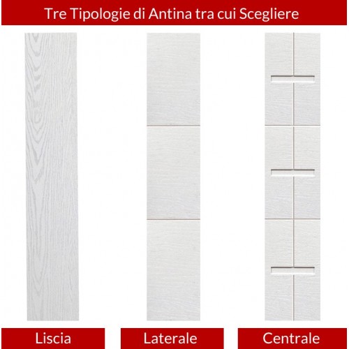 Porta Blindata due Ante con Vetro Pannello da Esterno Inserti in Alluminio