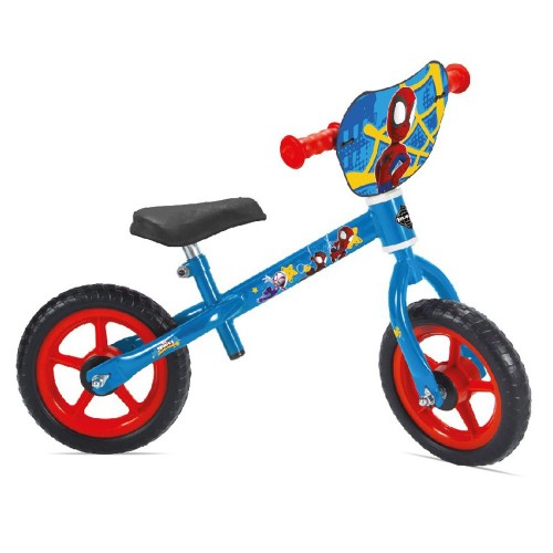 Bicicletta Pedagogica Spiderman a Spinta Senza Pedali Bici Balance Bike Bambino