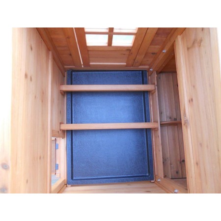 Voliera Gabbia Pollaio Casetta in Legno 3-4 Galline per Polli Volatili Quaglie