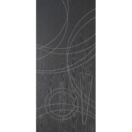 Pannello per Porta Blindata Disegno Tulipano Bianco in Vetroresina Pantografato