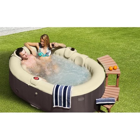 Piscina Spa 2 Posti Vasca Idromassaggio Gonfiabile Riscaldata Pompa da Giardino