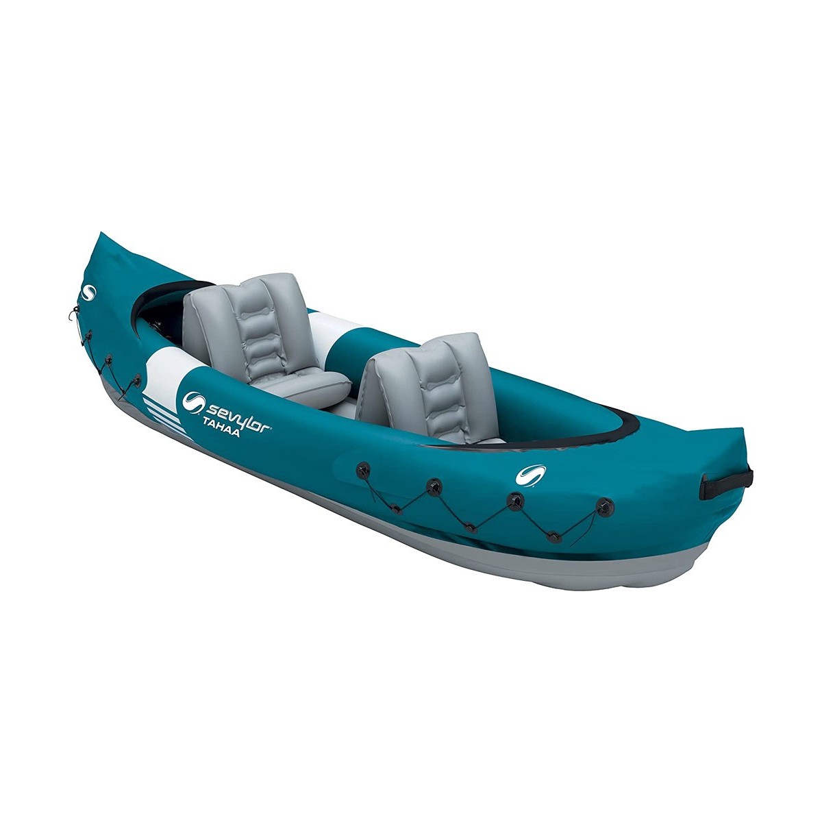 Set Kayak con Remi in Alluminio e Pompa ad Aria ad Alto rendimento SJCY Kayak Gonfiabile per 2 Persone 