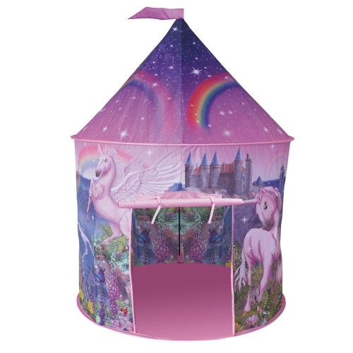 Tenda da Gioco per Bambine Rosa Unicorno Casetta per Bimbe Playhouse Castello